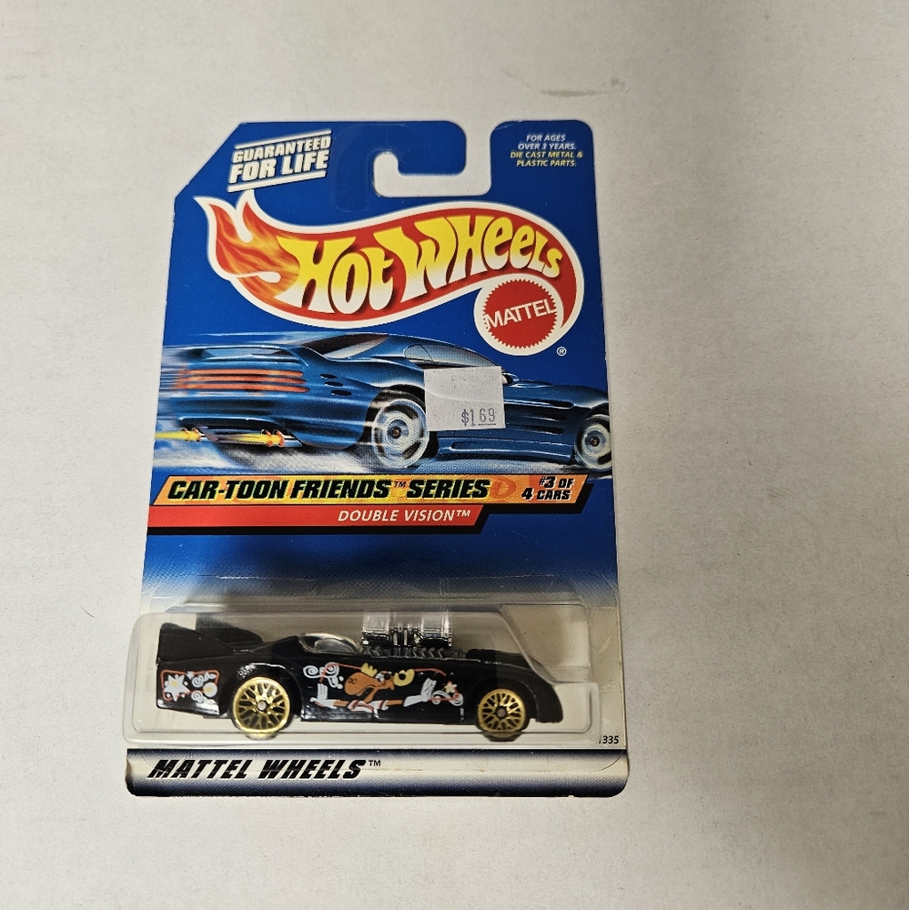 Car-Toon Friends Series Toy Car - Black and Gold Hot Wheels Bullwinkle‎ Car-Toon